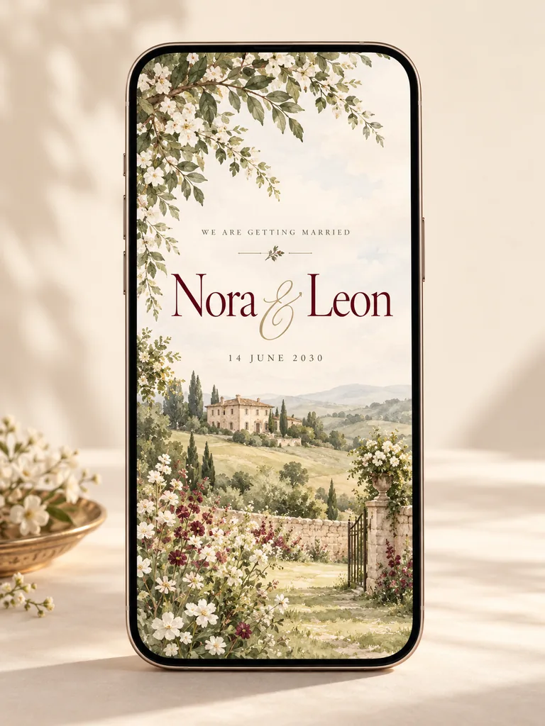 Timeless Countryside invitation preview
